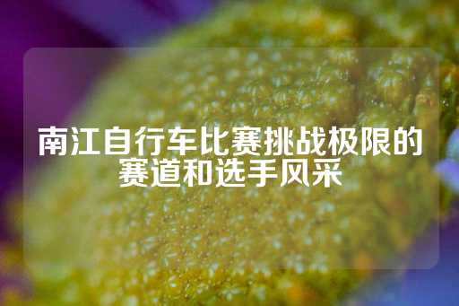 南江自行车比赛挑战极限的赛道和选手风采-第1张图片-皇冠信用盘出租